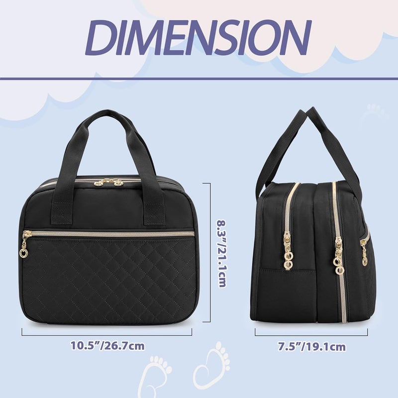 Damero Wearable Breast Pump Bag Compatible with Elvie, Willow and Momcozy Breast Pump, Carrying Case for Wearable Breast Pumps, Pump Parts and More, Black - Image 5